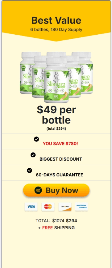 Slimjaro 6 Bottles